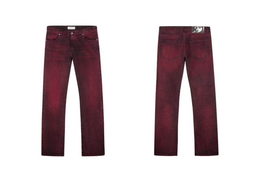 Borgogna Denim Pants