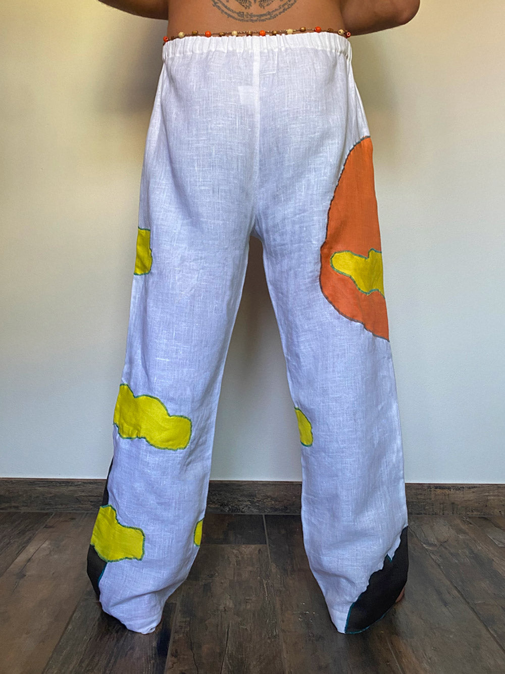 Patchwork sunset pants