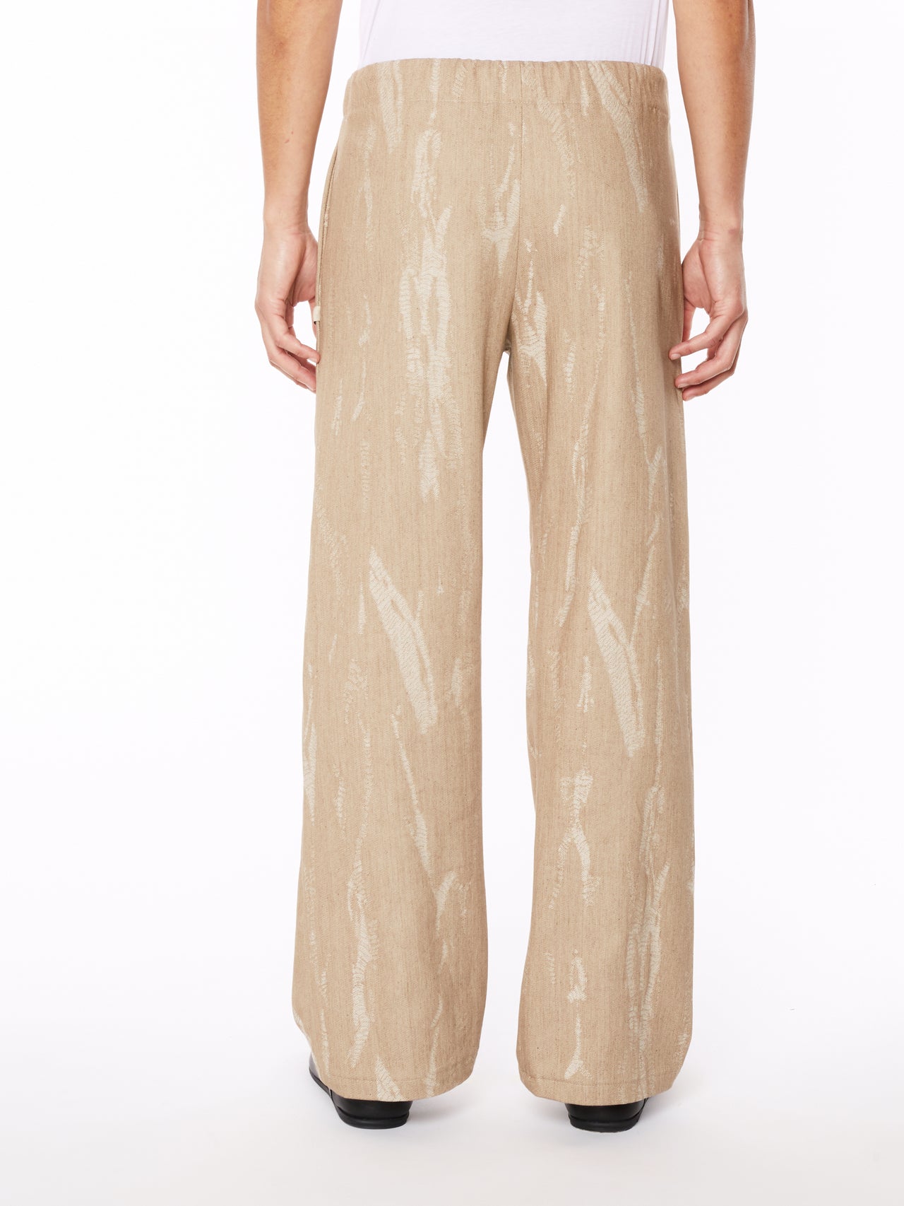 Pantalone in denim beige