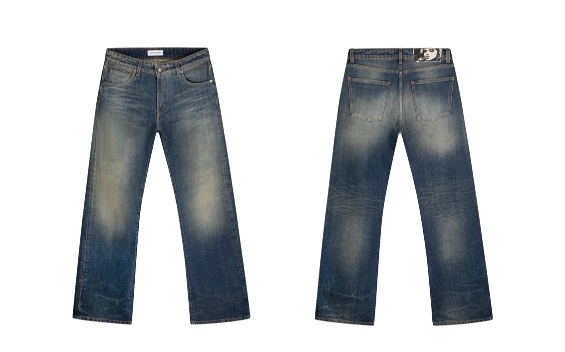 Indigo denim pants