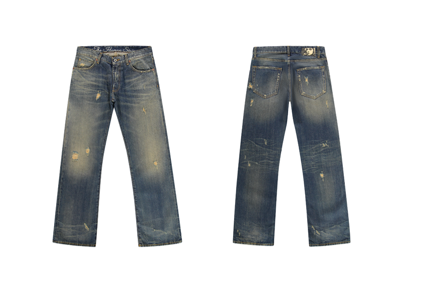 Yanaka - Dirt Wash Bootcut Jeans