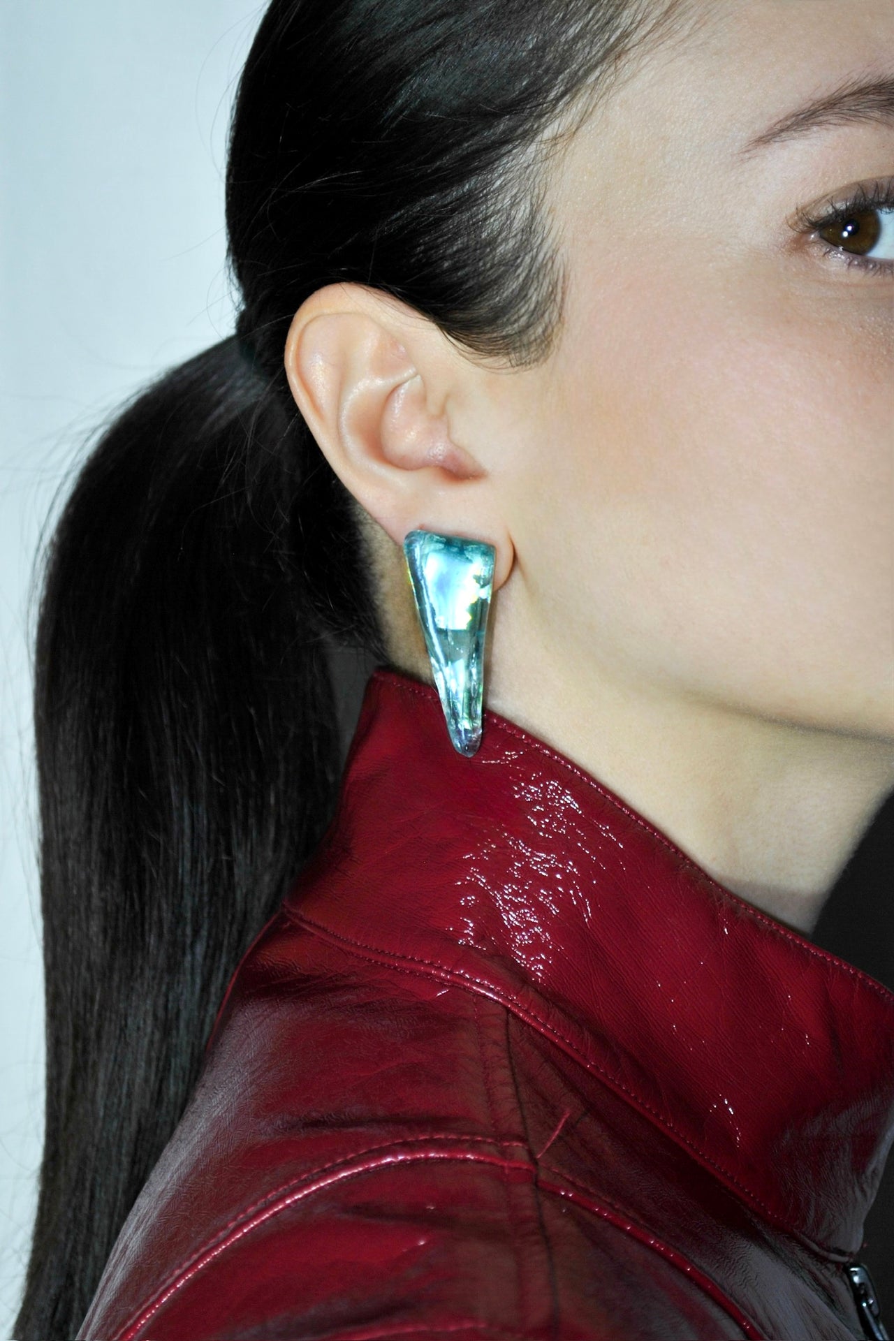 Triangolo azzurro earrings