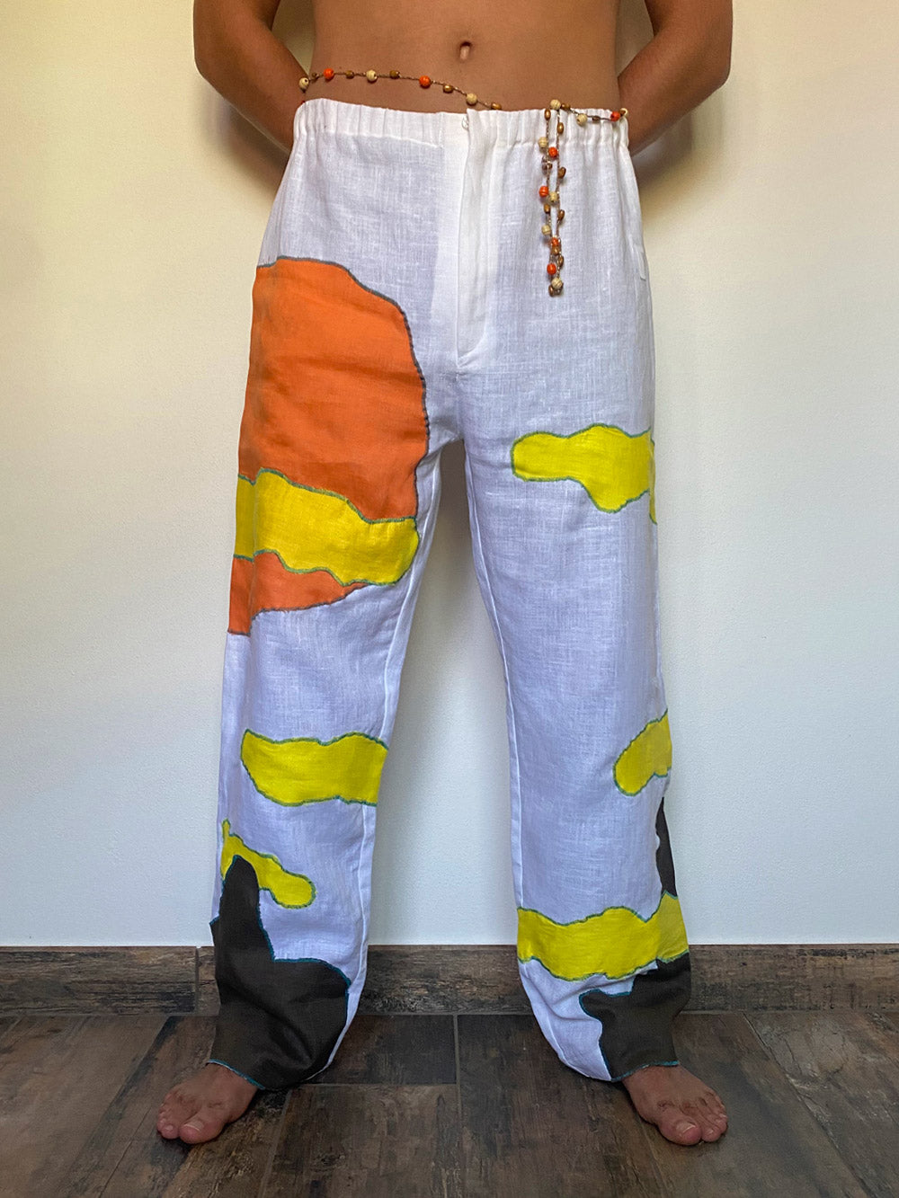 Patchwork sunset pants